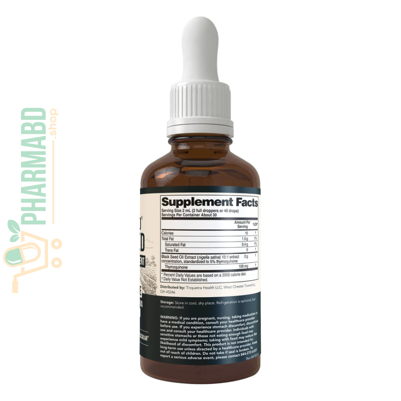 Triquetra Black Seed Oil Liquid 5% Thymoquinone, TQ-Advanced, 59 ml