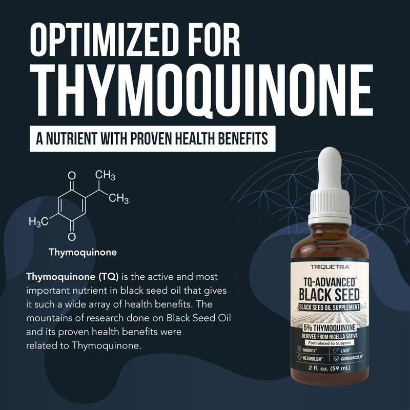 Triquetra Black Seed Oil Liquid 5% Thymoquinone, TQ-Advanced, 59 ml