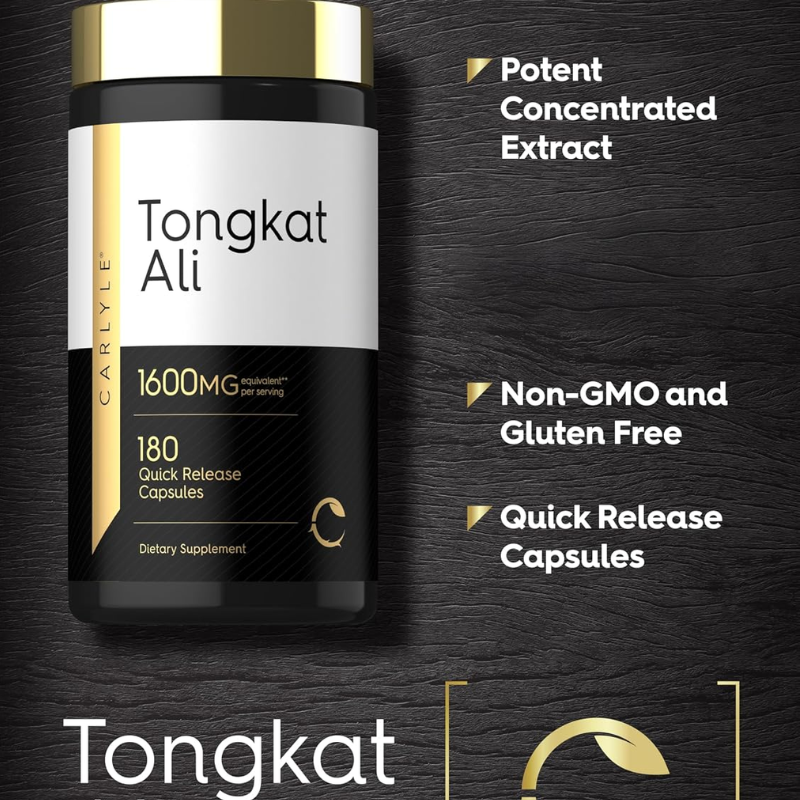 Carlyle Tongkat Ali 1600 mg, 180 Quick Release Capsules