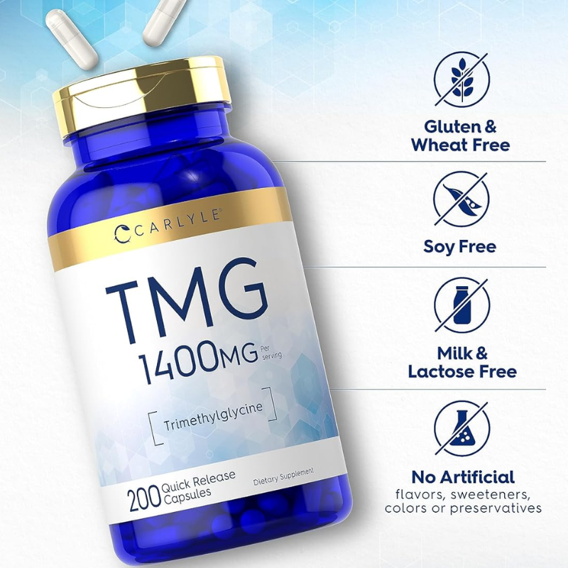 Carlyle TMG Supplement Trimethylglycine 1400 mg, 200 Capsules