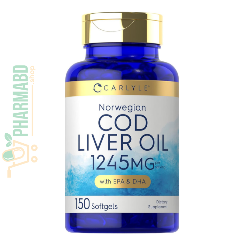 Carlyle Cod Liver Oil Omega 3 with EPA & DHA, 1245 mg, 150 Softgels