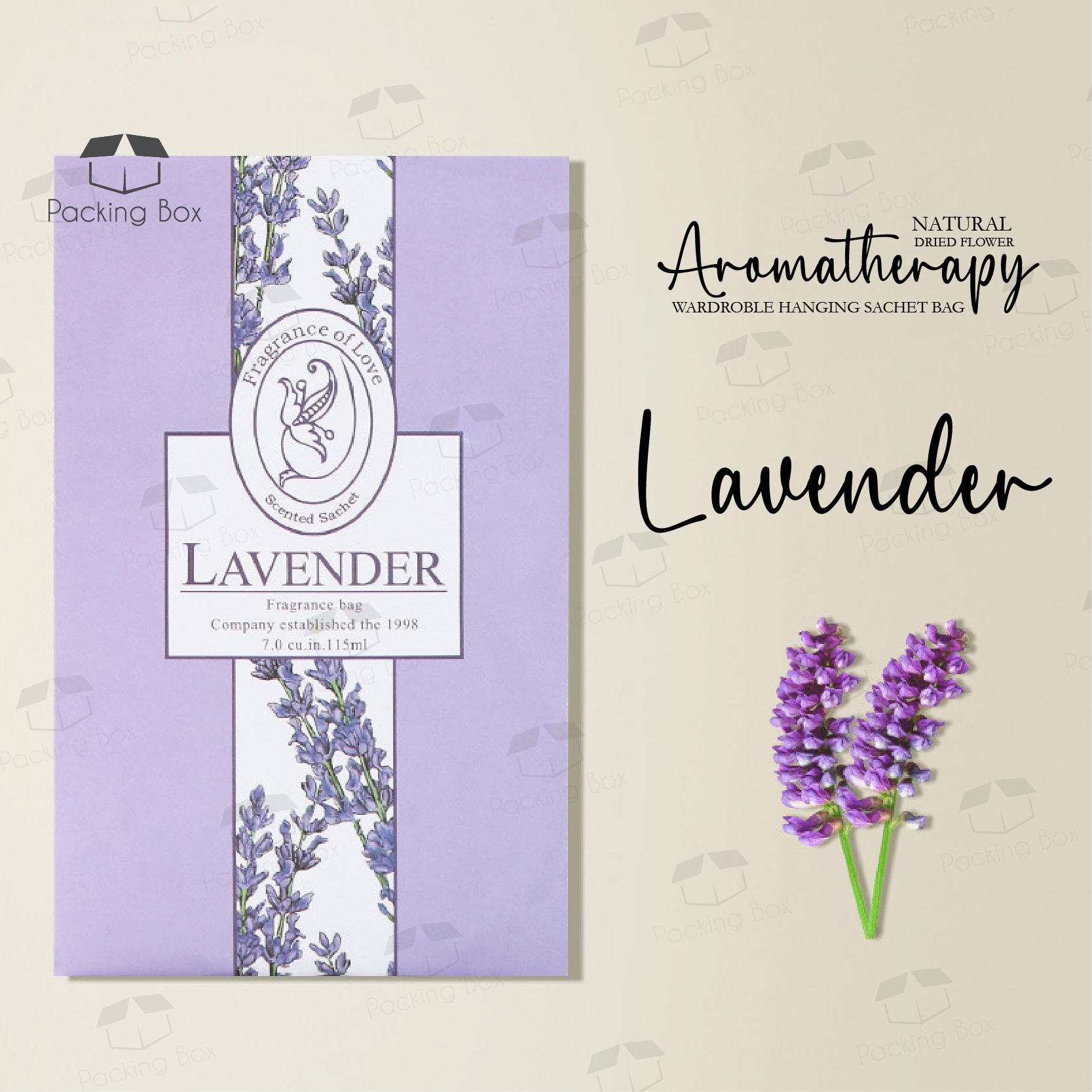 PKB HANGING FRAGRANCE Wardrobe Sachet Air Fresh - Lavender