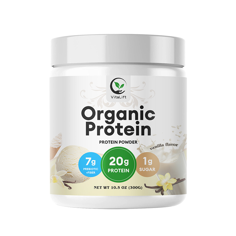 VitaLift Organic Vegan Protein Powder, 300 grams - Vanilla