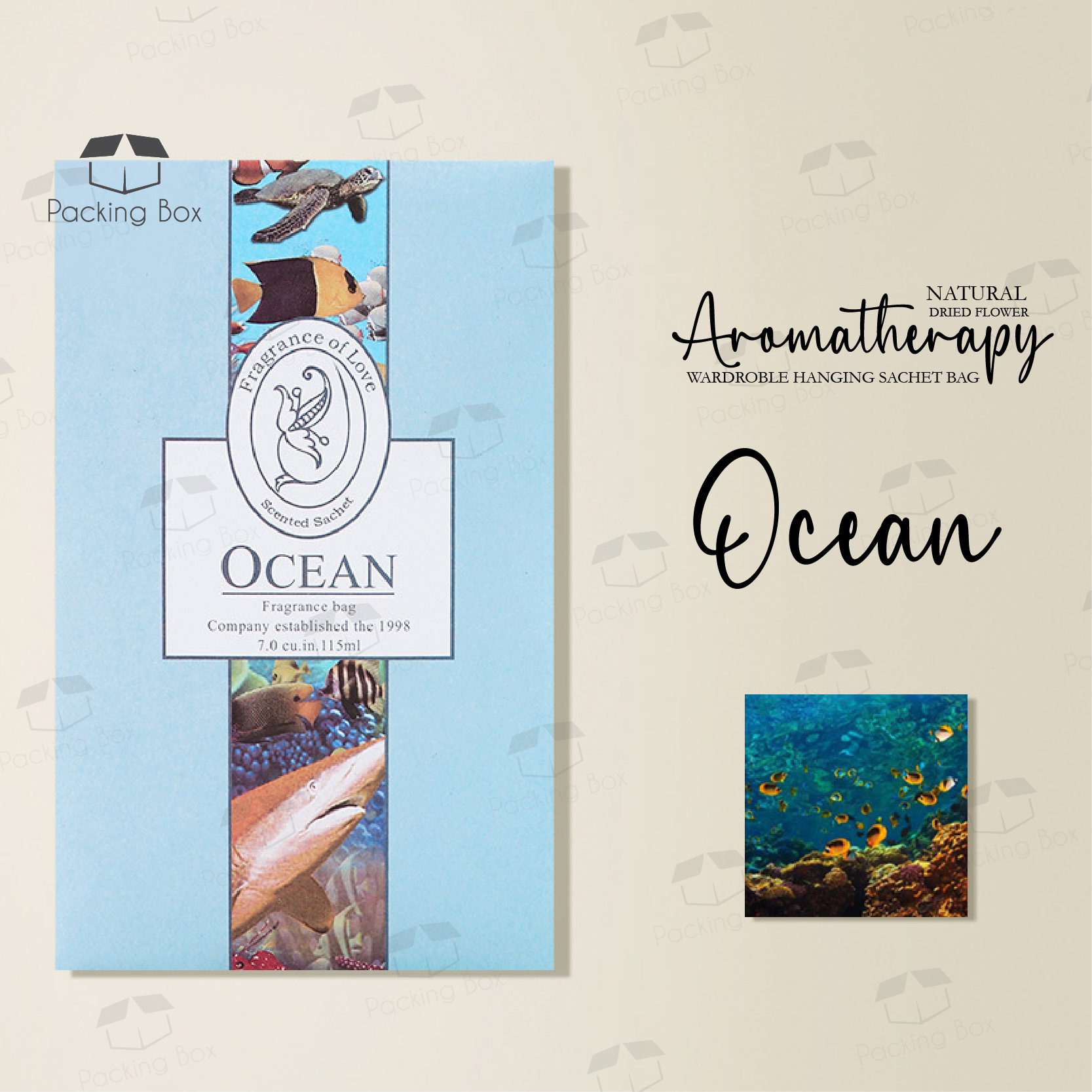 PKB HANGING FRAGRANCE Wardrobe Sachet Air Fresh - Ocean