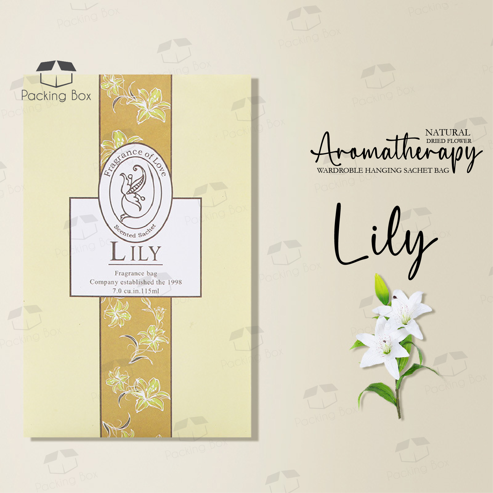PKB HANGING FRAGRANCE Wardrobe Sachet Air Fresh - Lily